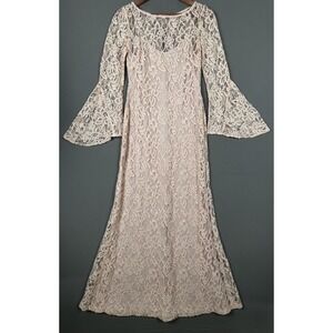 Lauren Ralph Lauren Dress Women's -Pink- Lace Overlay - Evening Wear -Size 6